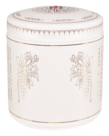 뉴크라운59 흰색실크기독교원통3중-A12632